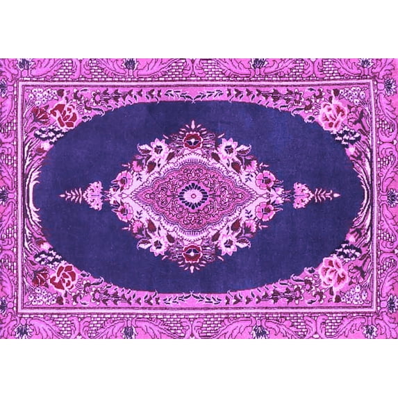 Ahgly Company Indoor Rectangle Persian Purple Traditional Area Rugs, 6' x 9'