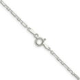 thumbnail image 4 of Auriga 925 Sterling Silver Diamond-cut 2 mm 3 Short Plus 1 Long Cable Link Chain Necklace for Women 22", 4 of 6