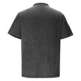 thumbnail image 6 of LODIENY Men's Polo Shirts Collared Short Sleeve Distressed Washed Button T-Shirt Athletic Golf Shirts Casual Vintage Basic Workout Tee Tops Black L, 6 of 7
