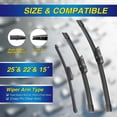 thumbnail image 2 of Limpiaparabrisas 5 PLUS de silicona de repuesto para VW Tiguan, 2 of 7
