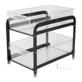 thumbnail image 1 of 2 Tier Storage Organizer 2 Tier Cups Mugs Drying Rack Desktop Water Cup Holde RHousehold Pull Tea Cup Storage Rack Black, 1 of 5