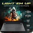 thumbnail image 3 of HP Victus 15.6" FHD 144Hz Gaming Laptop, AMD Ryzen 7 7445HS, GeForce RTX 4050 6GB GDDR6, 16GB DDR5, 1TB SSD, Backlit Keyboard, Copilot, Wi-Fi 6, Win 11 Pro, Mica Silver, 1TB Docking Station Set, 3 of 8