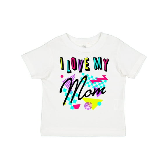 Inktastic I Love My Mom 80s Retro Style Boys or Girls Toddler T-Shirt
