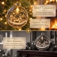 thumbnail image 2 of MYUNNIL Light Up Christmas Globe Ornaments, 3" Religious Clear Nativity Scene Hanging Ball Decoration with Built-In Warm LED Light, Cute Waterproof Seasonal Pendant for Tree Home Decor, 2 of 7