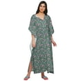 thumbnail image 4 of Moomaya Robe Kaftan d'Été pour Femmes en Coton à Boutons, Manches Kimono, Maternité, 4 of 5