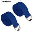 thumbnail image 2 of Correa de yoga Banda elástica con hebilla de anillo de metal ajustable | Estiramiento físico para yoga, pilates, 2 of 5