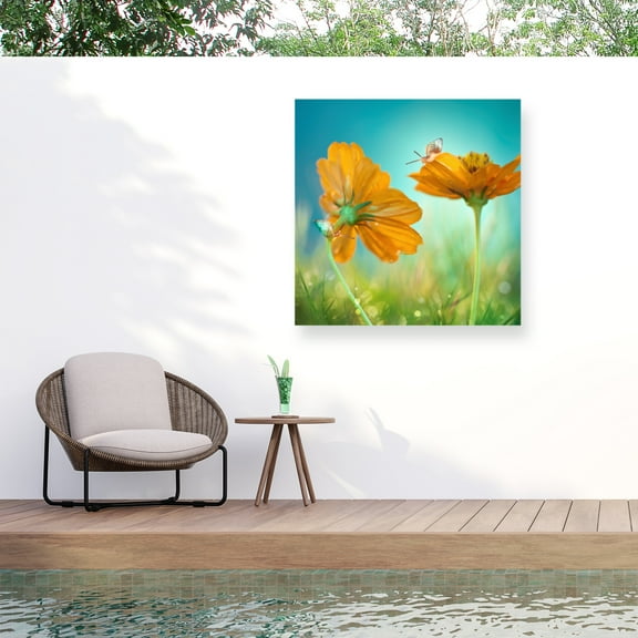 Peiling Lee 'Play Time Flowers' Outdoor Canvas