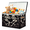 Color 1, variant on Jiaoprinted Abstract Doodle Block Large Toy Storage Box with Lid and Divider, Colorful Foldable Toy Storage Organizer, Stackable Storage Container Home Organization, 85L