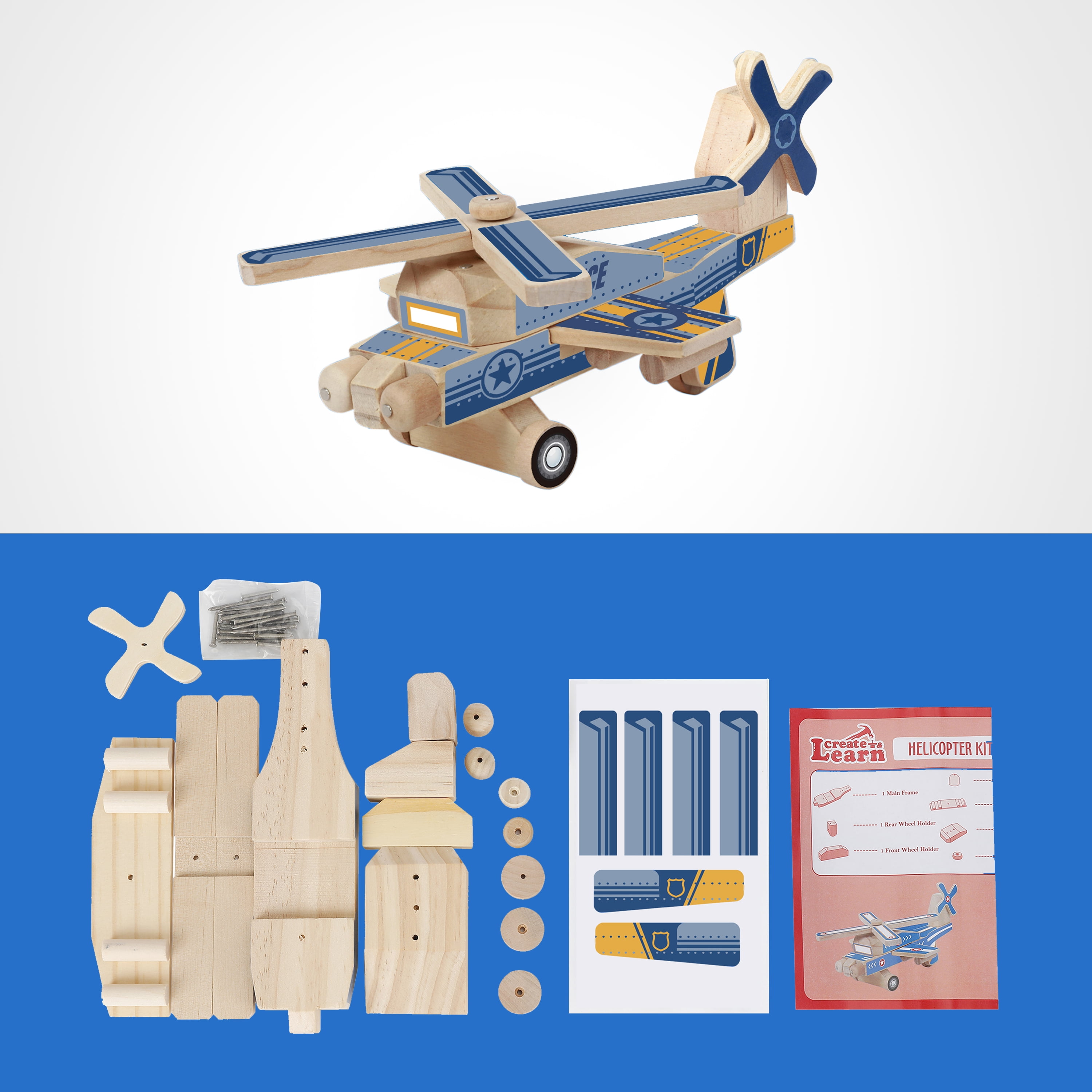 Create & Learn Kids DIY First Responder Kit with Real Tools & First Responder Vest