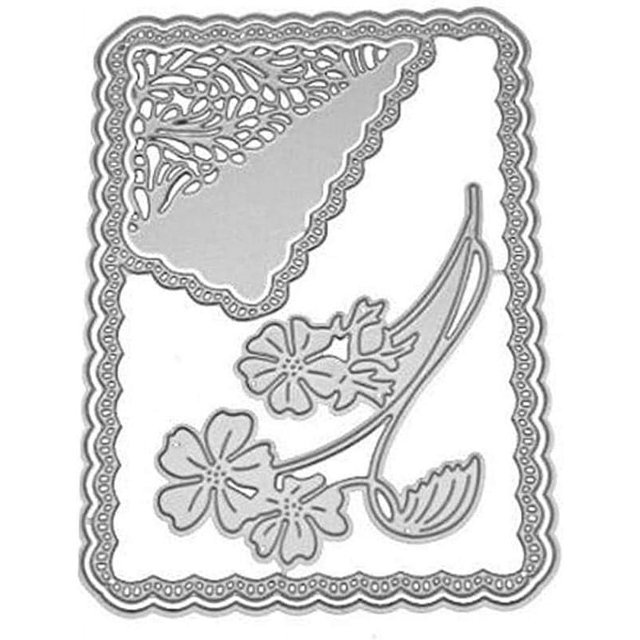 1 pieza de encaje flor metal artesanía corte troquelado DIY plantilla para manualidades Arce encaje flor álbum de recortes tarjeta molde para recortar