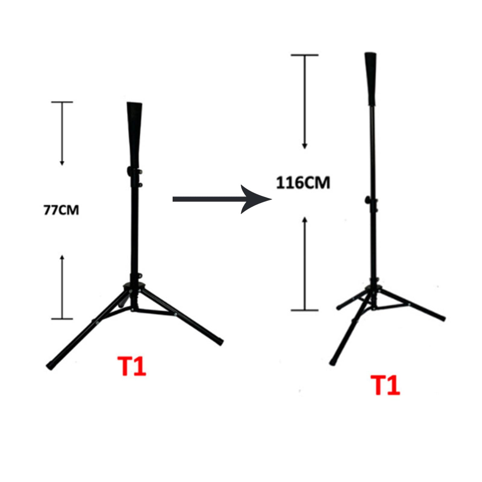 DimyFew Baseball Softball Batting Stand Exercise Portable Adjustable Height 30"-46" Tool