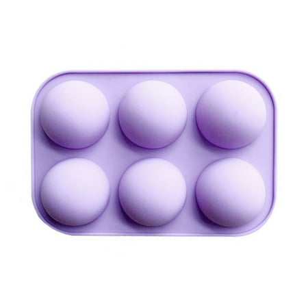 

6 Holes DIY Ball Sphere Mold Silicone Cake Chocolate Candy Mould Kitchen Baking Soap Jelly Mold