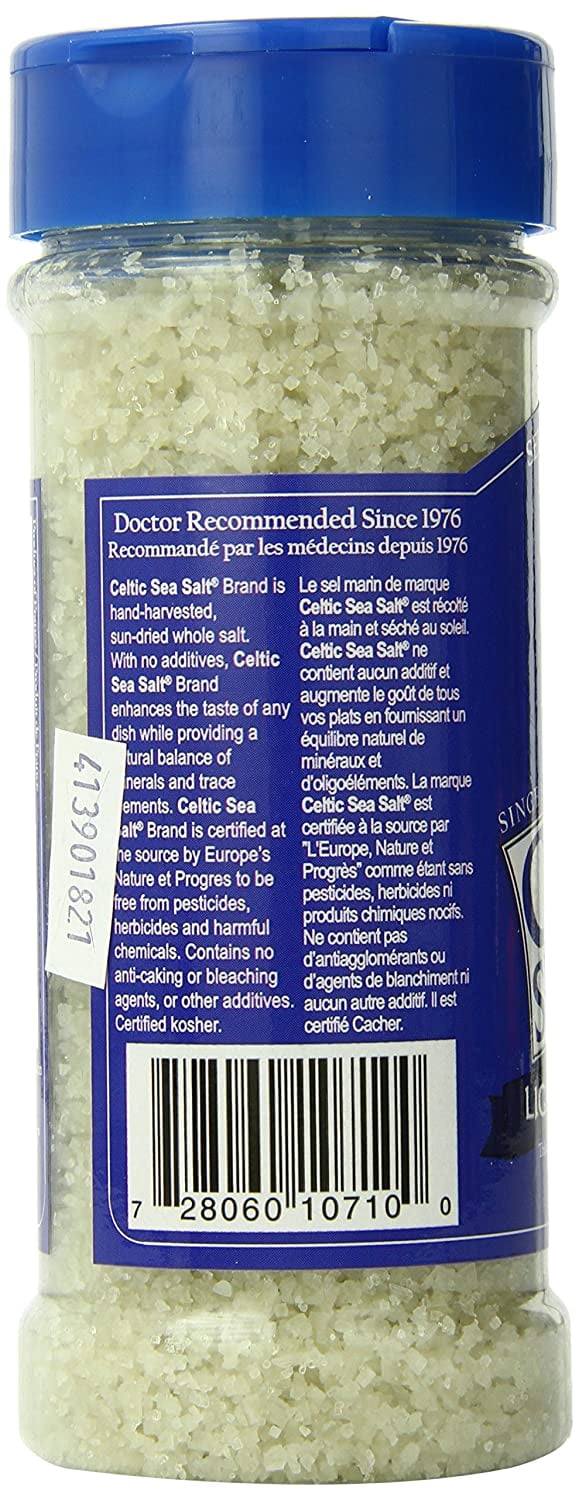 Celtic Sea Salt Light Grey Coarse Salt Shaker 8 oz Pack of 3