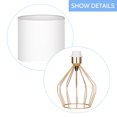 thumbnail image 4 of Table Lamp - Contemporary Table Lamp Linen cloth lampshade with cut-out base, small bedside lamp Suitable for bedrooms, living rooms, 4 of 5