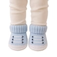 thumbnail image 3 of OOOUM Baby Booties Newborn Lace-Up First Walkers Cozy Knit Sporty Infant Shoes,CN:One Size, 3 of 6