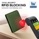 thumbnail image 5 of Cartera RUNBOX de piel auténtica plegable con bloqueo RFID, 12 tarjetas, 5 of 6