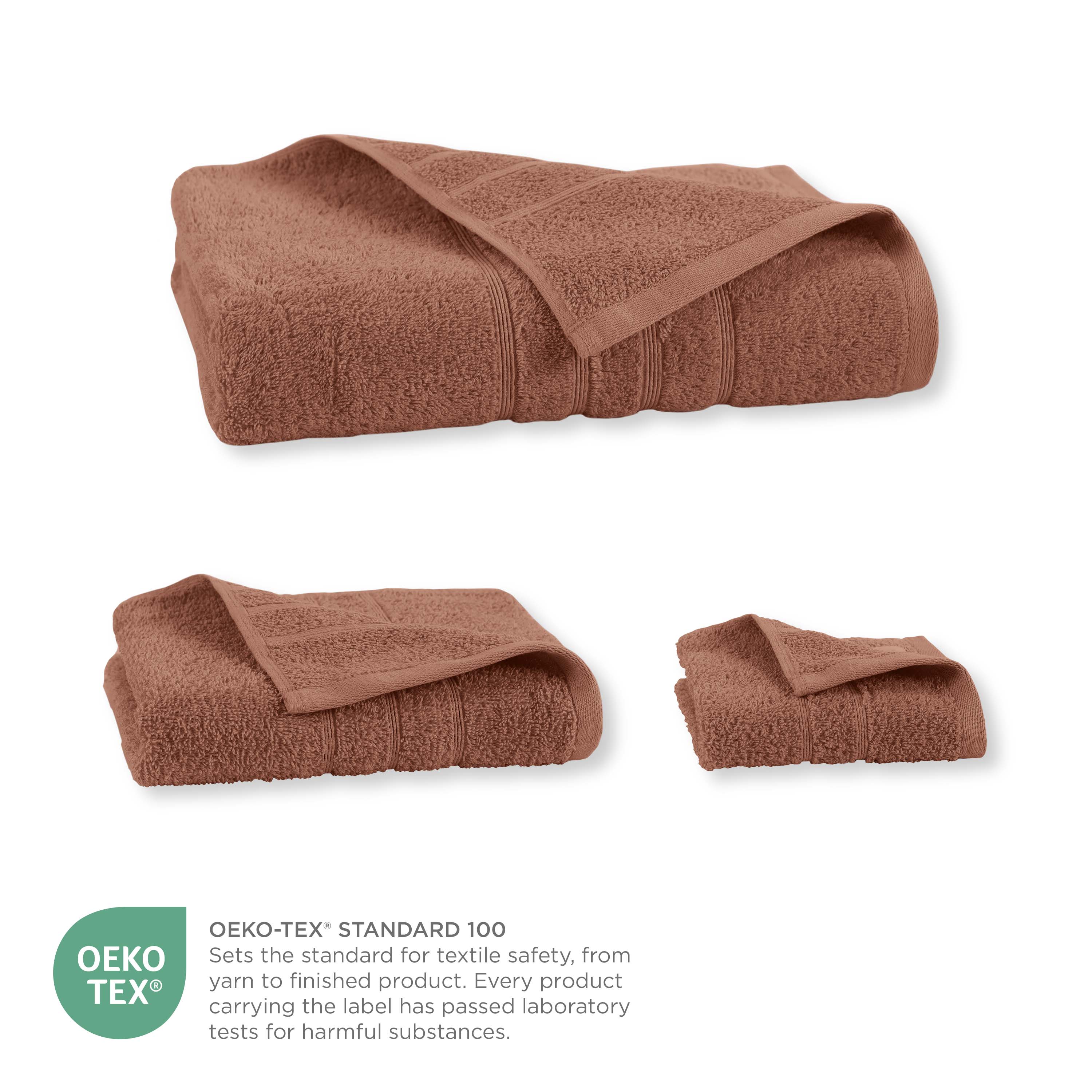 Martex 6-Piece Towel Set | 100% Cotton Soft & Absorbent Bath Towels | Terracotta