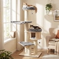 thumbnail image 4 of Gymax 68.5'' Cat Tree Condo 4-Layer Wooden Kitten Activity Tower w/ Sisal Posts, 4 of 10