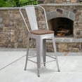 thumbnail image 2 of Flash Furniture Lily Metal Counter Stool, Silver, 2 of 11