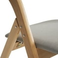 thumbnail image 4 of BAYUELSWU Folding Dining Chairs 2 Pack Wood Foldable Chairs with Padded Seat and Back, No Assembly Modern Dining Chairs Extra Chair for Guests Living Room Office Wedding Party, 4 of 7