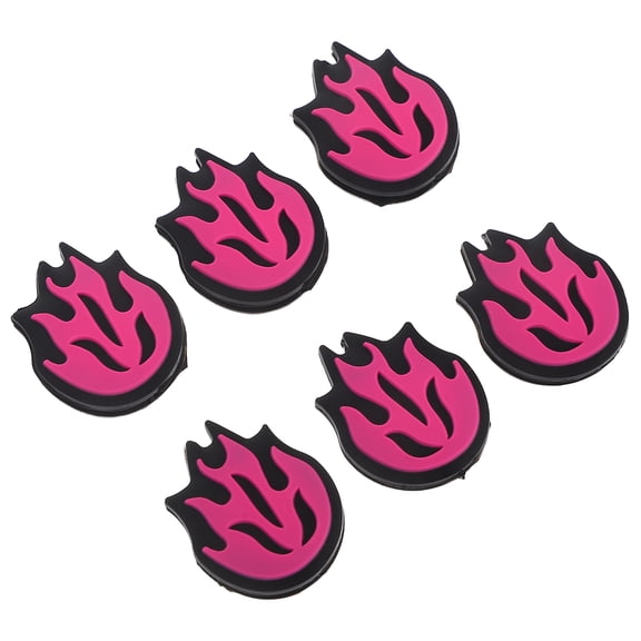 RENACLIPY Tennis Racket Shock Absorber Pink Silicone for Tennis Players 6Pcs 1.0*0.8*0.2In