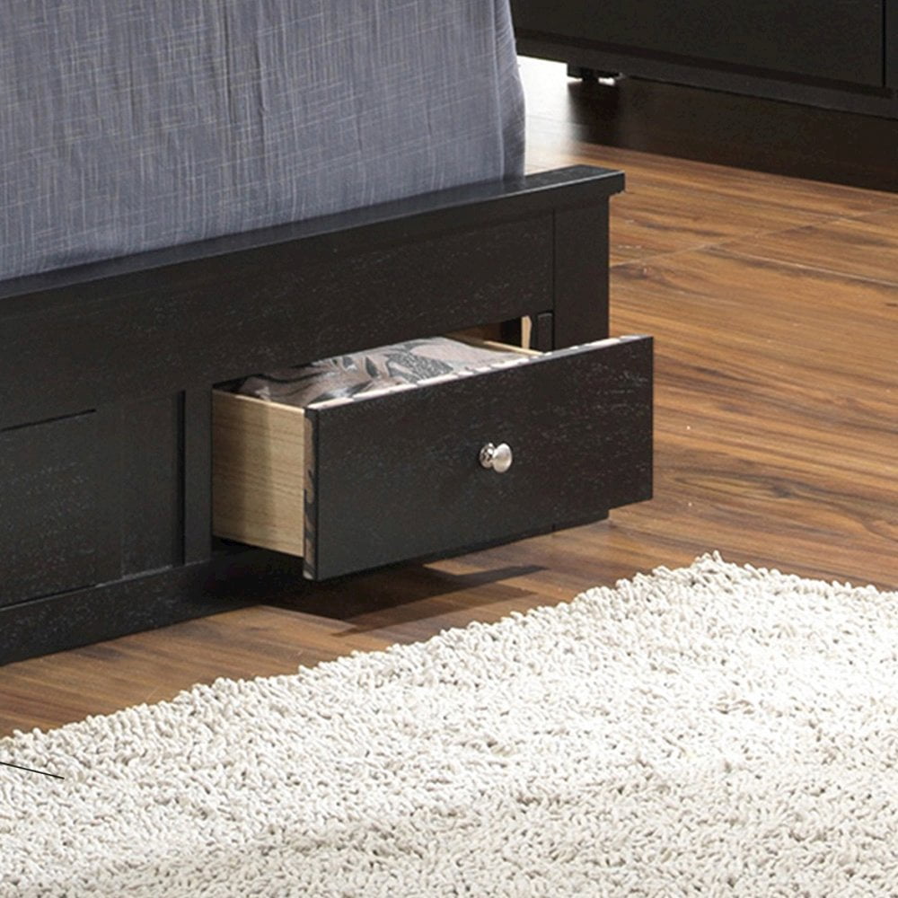 Glory Furniture Burlington Twin Storage Bed in Black