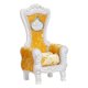 thumbnail image 5 of Sofá individual para casa de muñecas a escala 1/12, muebles en miniatura con sillón, sofá para silla de muñeca. amarillo y blanco, 5 of 9