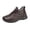 Coffee, variant on Mens Winter Short Boots Warm Ankle Booties Comfortable Warm Lined Outdoor Non Slip Thick Bottom Sneakers