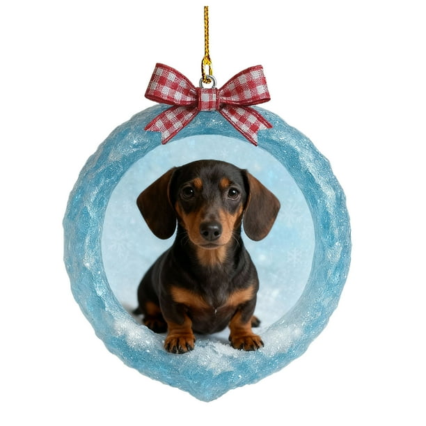 Colgante Decorativo Adornos Para Árbol De Navidad De Animales Del Bosque, Acrílicos, Con Estampado Animal, 2D, 8cm, Con Cordón Resistente Para Colgar (1 Unidad) Rkxzt
