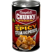 Campbell's Chunky Soup, Spicy Steak and Potato Soup, 18.8 oz Can