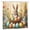 Color 2, variant on Joocen Polyester Shower Curtain Easter Bunny Holding Colorful Eggs Reading Book Floral Background For Home Bathroom Bath Tub Decoration 72x72 inch