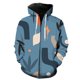 thumbnail image 1 of Sudadera con capucha y cremallera para hombre, diseño abstracto de ojos de tigre, divertida ropa de calle de primavera, sudaderas extragrandes, unisex, para adolescentes, con capucha, chaquetas y tops, 1 of 6