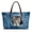 3D Cat, variant on ZUXONGSY Stained Glass Bee Print Tote Bag for Women Pu Leather Handle Handbag Waterproof Satchel Handbags with Inner Pocket for Travel Vacation