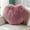 Purple #2, variant on Faux Wool Heart-Shaped Pillow | Long-Pile Plush Sofa Cushion | 40x30cm Soft Decorative Throw Pillow for Girls | Living Room Bedroom Decor | Cute Gift for Valentine's Day & Christmas