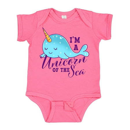 

Inktastic Cute Narwhal I m a Unicorn of the Sea Gift Baby Girl Bodysuit