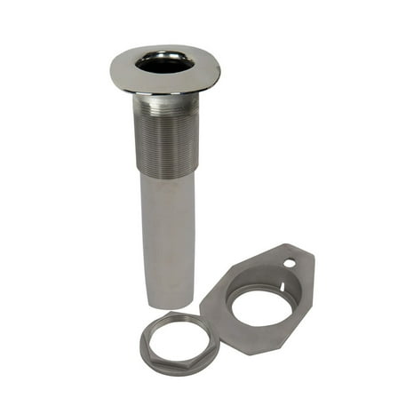 C.E. Smith Screwless Flush Mount Rod Holder - 0 Degree - Black Liner - No Logo [53676]