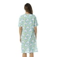 thumbnail image 3 of Just Love Short Sleeve Nightgown / Sleep Dress for Women / Sleepwear (Aqua - Big Cloud, Small), 3 of 3