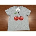 thumbnail image 3 of Busydd Womens Tops Stylish Cherries Graphic Tee Shirts Round Neck Short Sleeve Summer Tops Regular Casual T-Shirts for Women, 3 of 7
