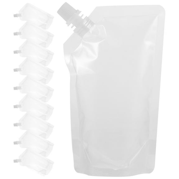 STOBOK Convenient White Plastic Beverage Containers for Easy Storage 50Pcs