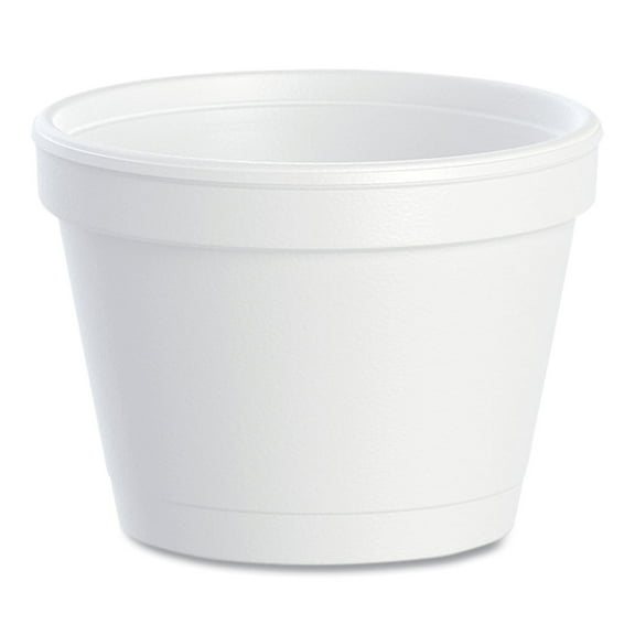 Dart Bowl Containers, 4 oz, White, Foam, 1,000/Carton