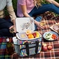 thumbnail image 5 of FORMRS Insulated Cooler Bag 24 Cans Capacity Soft Leakproof Lunch Box with Side Pockets, Psychedelic Pattern, 5 of 7