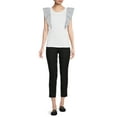 thumbnail image 3 of Time and Tru Women's Cropped Pull-On Pants, 3 of 5