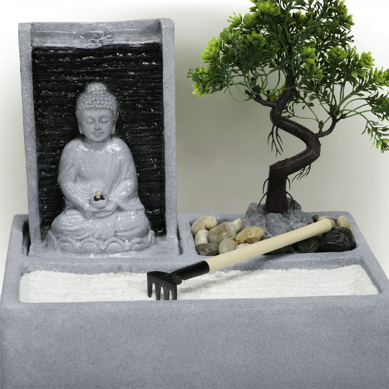 Bonsai Tree Waterfall Set - Buddha 