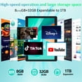 thumbnail image 5 of Android 15 Tablet 10 inch, 8GB RAM+32GB ROM Support 1TB Expandable Computer Tablet, 1.8Ghz Quad-Core CPU, HD Screen, BT, WiFi, Long Battery Life, 2 in 1 Tablets with Keyboard Case Mouse Stylus, Blue, 5 of 6