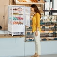 thumbnail image 5 of lass Countertop Display Refrigerator, Showcase Your Pastry Cakes with Style in this 2.8 Cu. Ft Display Case, Featuring Adjustable Shelves, Interior LED Lighting, Auto Defrost, 5 of 5