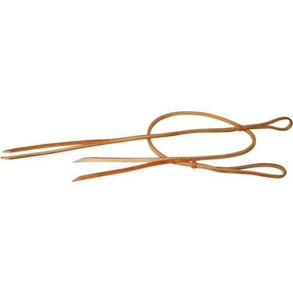 Showman 4 ft Leather Over & Under Whip with Leather Split end Great for Barrel Racing