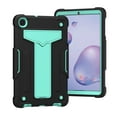 thumbnail image 2 of Dteck Shockproof Case For Samsung Galaxy Tab A 8.4 inch 2020 Model SM-T307, Heavy Duty Rugged Hybrid Case High Impact Full Body Kickstand Protective Cover (no built-in screen protector), Black + Mint, 2 of 4