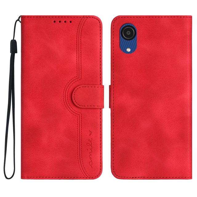 Compatible avec Samsung Galaxy A03 Étui en Cuir PU Premium avec Couverture Magnétique Intégrée
