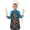 Fireman and Helicopter, variant on Fireman and Dalmatian Grey Pattern Teens Aprons, Adjustable Neck Strap, Toddler & Teens Aprons for Cooking & Baking, 19x23.6 Inches