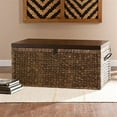 thumbnail image 6 of SEI Furniture Water Hyacinth Trunk Coffee Table in Blackwash, 6 of 6